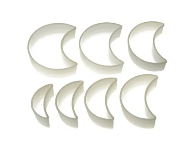 Set 7 forme pentru biscuiti Moon, Silikomart, 8x3.5 cm - 13x10.5 cm, nailon