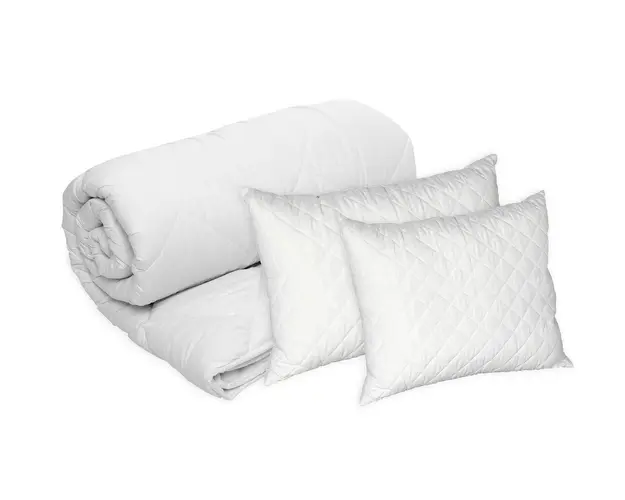 Set Alcam, perna microfibra 40x50 cm, perna microfibra 70x90 cm, pilota matlasata 140x200 cm