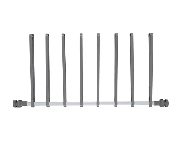 Set bara + suporturi pentru depozitare cizme/ghete, 4 perechi, Wenko, Herkules, 94 x 45 x 6.5 cm, inox/plastic/polipropilena