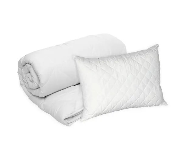 Set Blanche, perna microfibra 50x70 cm si pilota matlasata 350g/mp, 140x200 cm