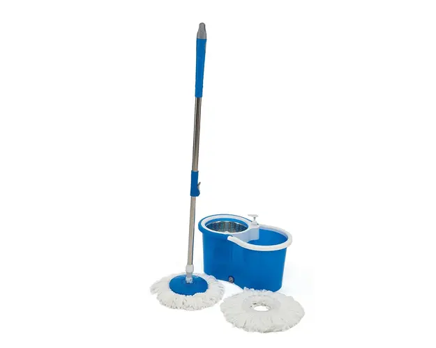 Set curatenie Super Easy Clean cu mop rotativ, Vanora, albastru