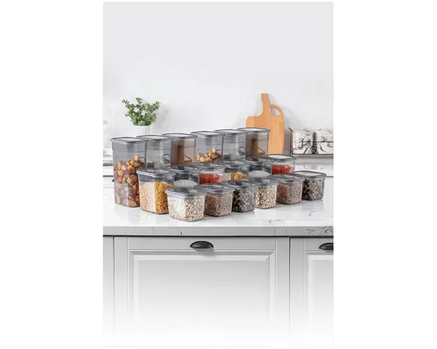 Set recipiente depozitare, Fremont, 964FRM1160, Plastic, Antracit