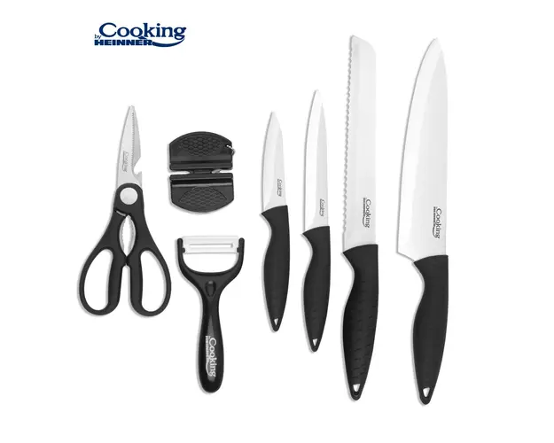 Set cutite 8 piese, Cooking by Heinner, Carera, inox, argintiu
