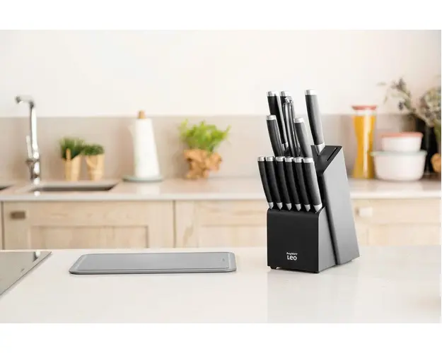 Set cutite si suport 13 piese BergHOFF, Leo Graphite, inox