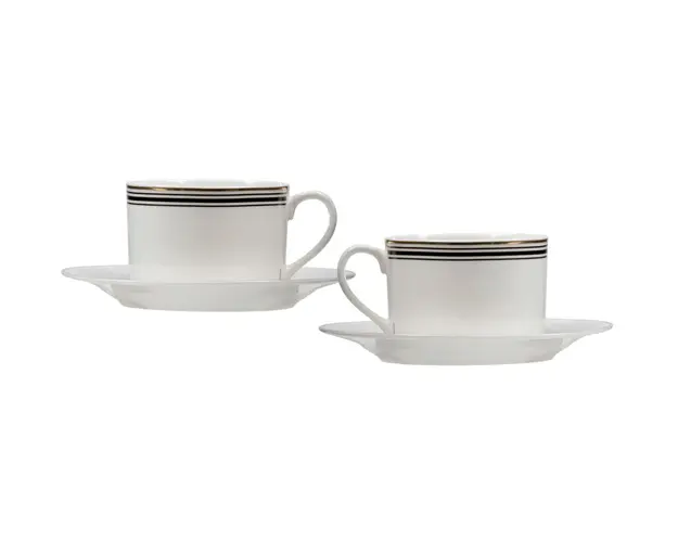 Set de cafea/ceai 12 piese, Art Deco, Ambition, portelan, multicolor
