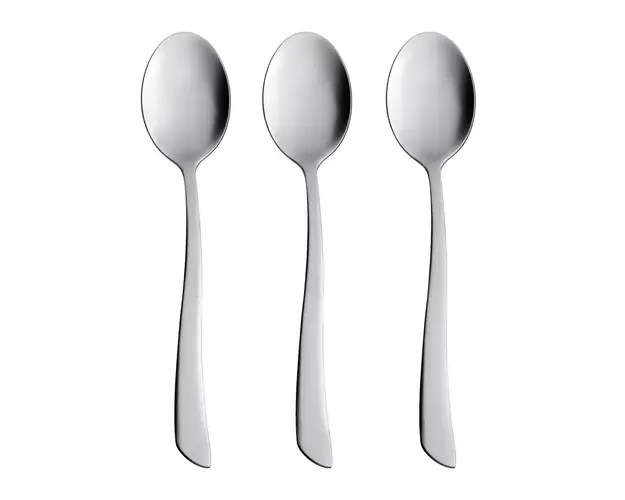 Set linguri 3 piese Wave, Ambition, 20 cm, inox, argintiu