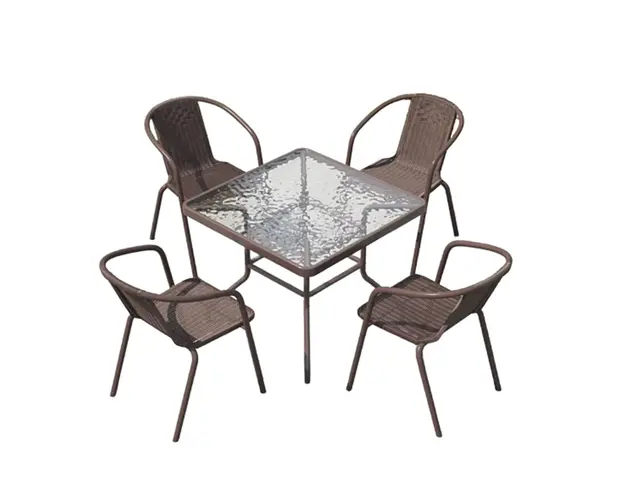 Set mobilier pentru exterior, 5 piese Erzin, Heinner, otel, multicolor