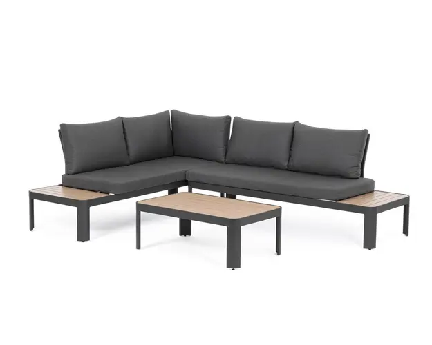 Set mobilier pentru gradina/terasa 3 piese Narelle, Bizzotto, aluminiu/ofelina