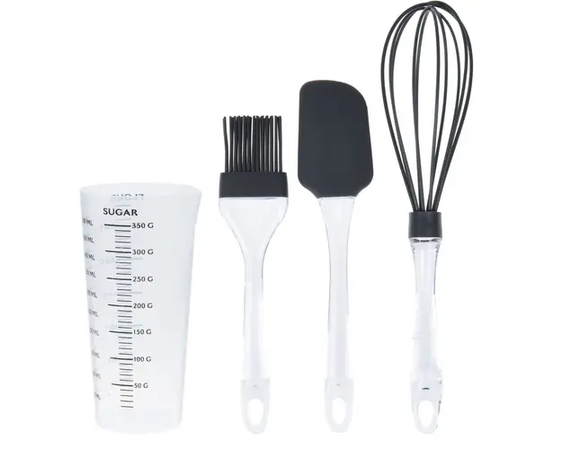 Set pentru gatit Cake, 4 piese, polistiren, antracit