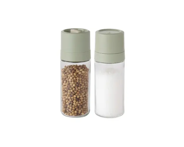 Set rasnita si solnita BergHOFF, Leo Balance, Ø5.3 x 15.2 cm, sticla/plastic reciclat