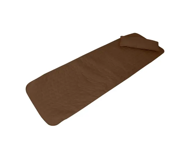 Set saltea si perna pentru sezlong Bedora Summer 60x190 cm, Maro