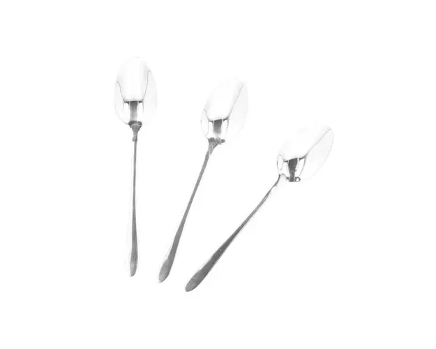 Set 3 lingurite pentru ceai Stilo, Homla, 15 cm, inox tip 430, argintiu