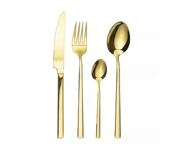 Set tacamuri 24 piese Como Gold, Ambition, inox, auriu