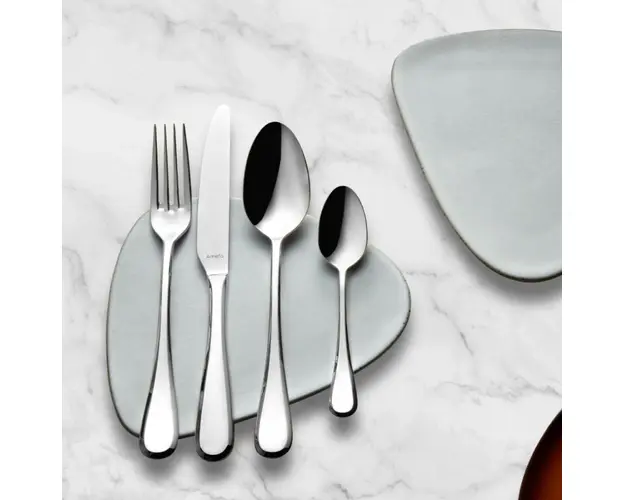 Set tacamuri, 24 piese, Drift, inox, argintiu