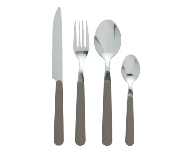 Set tacamuri 24 piese, Jolly, Excelsa, inox, gri