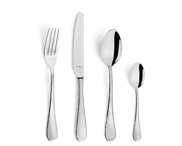 Set tacamuri, 24 piese, Sierra, inox, argintiu