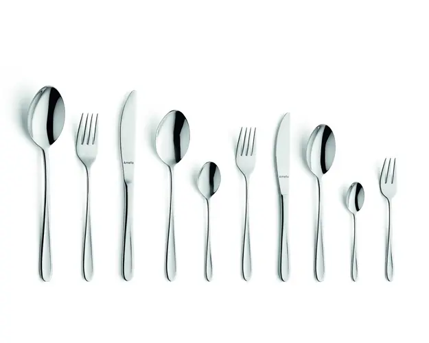Set tacamuri 56 piese, Amefa, Monaco Anniversary, inox