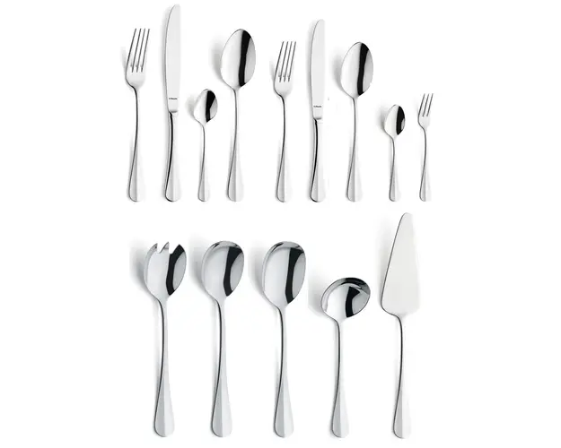 Set tacamuri 60 piese, Amefa, Baguette, inox