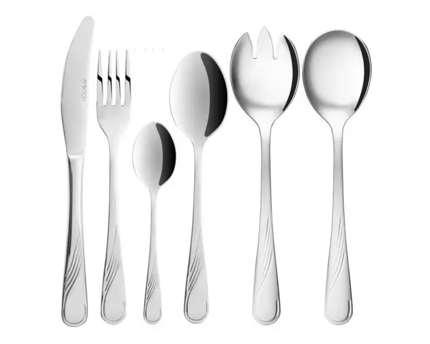 Set tacamuri pentru 12 persoane / 50 piese Napoli, Ambition, inox, argintiu