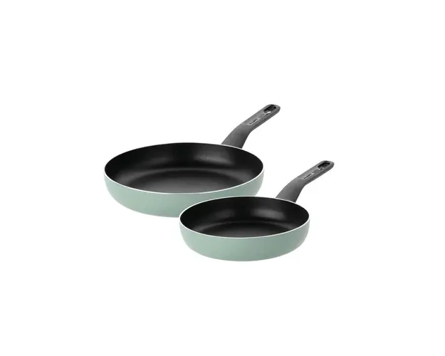 Set tigai 2 piese BergHOFF, Leo Sage, Ø20 cm, Ø24 cm, aluminiu, invelis antiaderent, verde