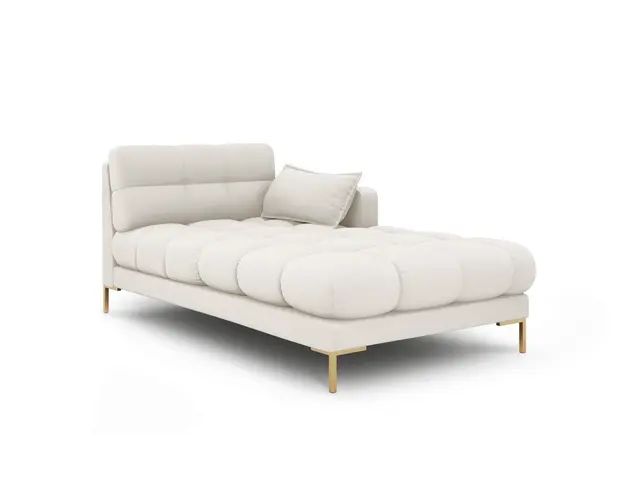 Sezlong living dreapta 1 loc, Mamaia, Micadoni Home, GL, 185x102x75 cm, tesatura tip twill, bej deschis