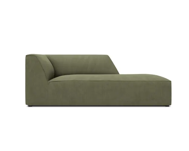 Sezlong living dreapta 1 loc, Ruby, Micadoni Home, BL, 180x93x69 cm, velur, verde