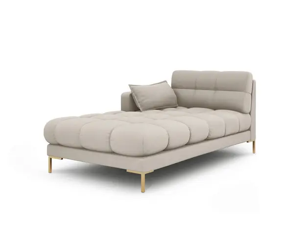 Sezlong living stanga 1 loc, Mamaia, Micadoni Home, GL, 185x102x75 cm, tesatura tip twill, bej
