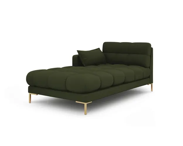 Sezlong living stanga 1 loc, Mamaia, Micadoni Home, GL, 185x102x75 cm, tesatura tip twill, verde