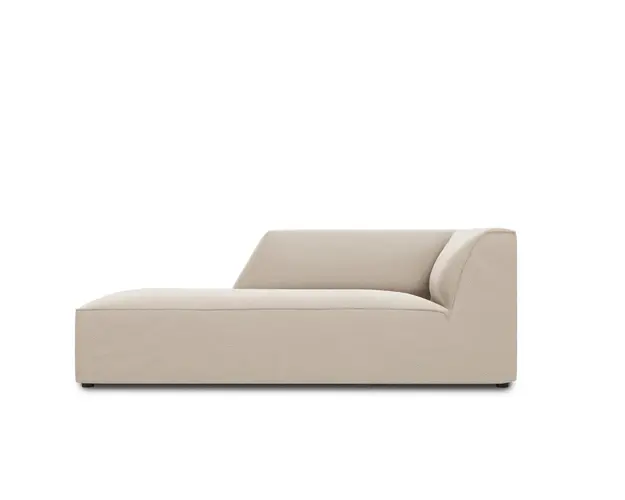 Sezlong living stanga 1 loc, Ruby, Micadoni Home, BL, 180x93x69 cm, catifea, bej