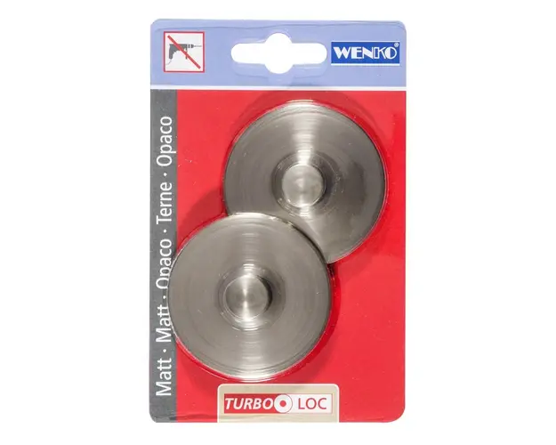 Sistem de fixare Turbo-loc WENKO, fara gaurire sau insurubare, ABS, argintiu