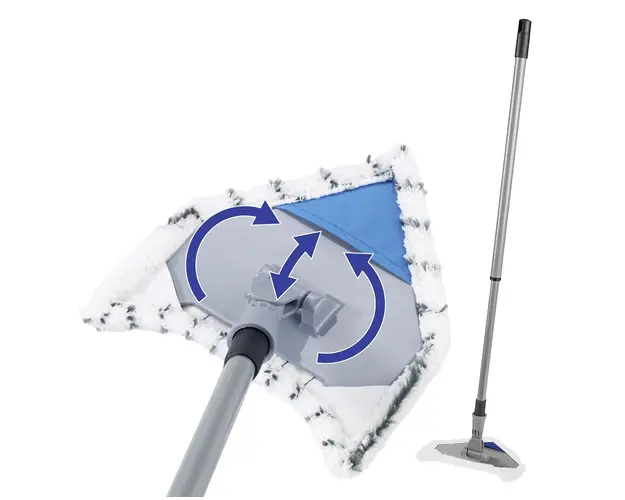 Stergator multifunctional pentru geamuri si podele, Maximex, Multiflex, 22.5 x 4 x 74-112 cm, plastic/poliester