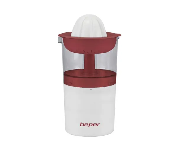 Storcator de citrice reincarcabil cu USB Beper, 250 ml, 8.5x8.5x22 cm, ABS, alb/visiniu