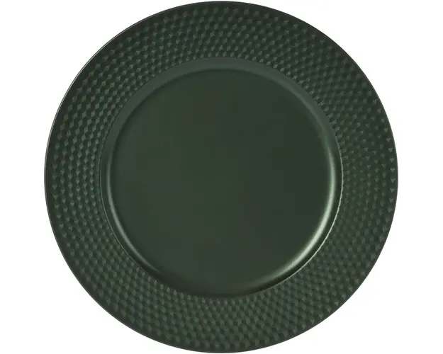 Suport farfurie Dots Pattern v1, Excellent Houseware, 33 cm, polipropilena, verde