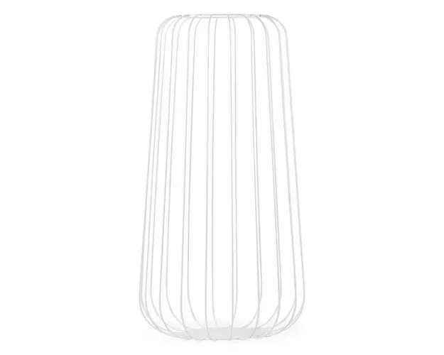 Suport ghiveci Taj Mahal, H 60 cm, metal, alb