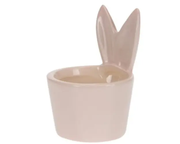 Suport pentru ou Rabbit ears, 5.5x6x7.5 cm, dolomit, roz