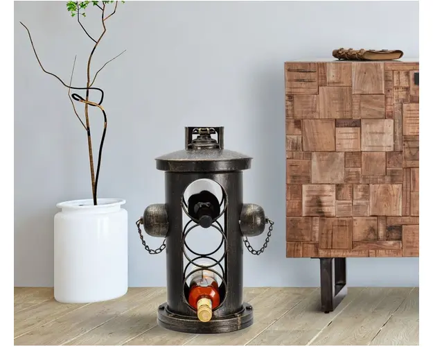 Suport pentru sticle de vin Industry, Mauro Ferretti, 35x25x50 cm, fier