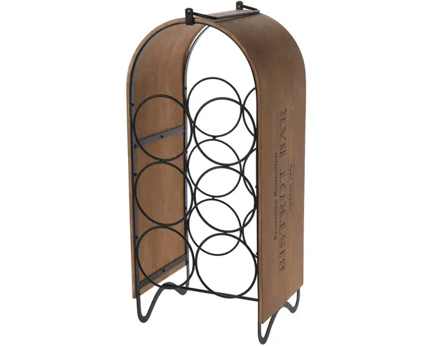 Suport pentru vin, 21.5x18x49 cm, metal