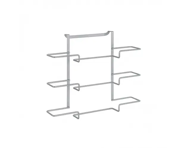 Suport role bucatarie Galileo, Metaltex, 36 cm, inox/invelis Polytherm, argintiu