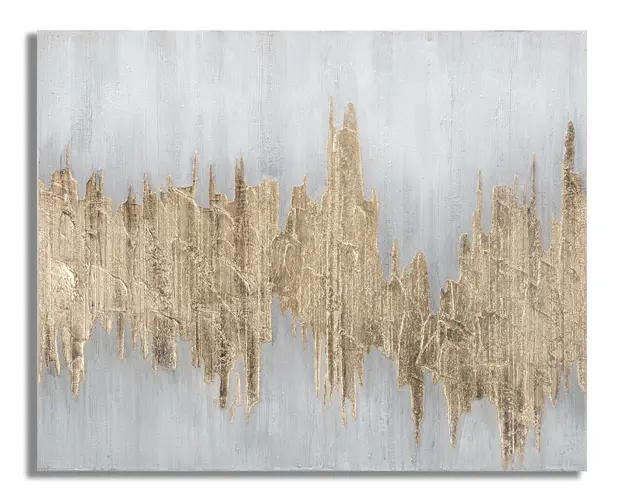 Tablou decorativ Goldage, Mauro Ferretti, 100x80 cm, canvas pictat manual, multicolor