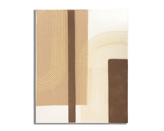 Tablou decorativ, Lofty -B, Mauro Ferretti, 80 x 100 cm, canvas imprimat si pictat/lemn de pin, multicolor