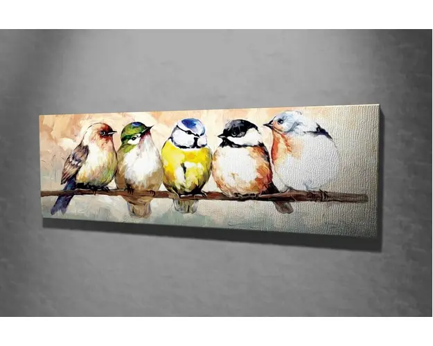 Tablou decorativ, PC126, Canvas, 30 x 80 cm, Multicolor