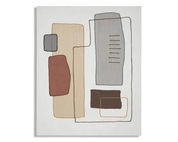 Tablou decorativ, Paint -B, Mauro Ferretti, 80 x 100 cm, canvas pictat/lemn de pin, multicolor