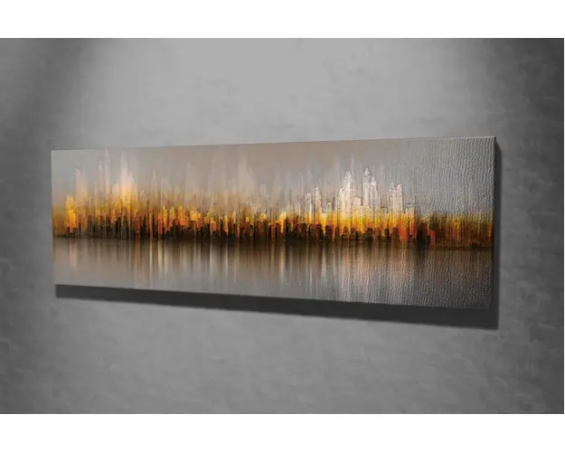 Tablou decorativ, PC260, Canvas, Lemn, Multicolor