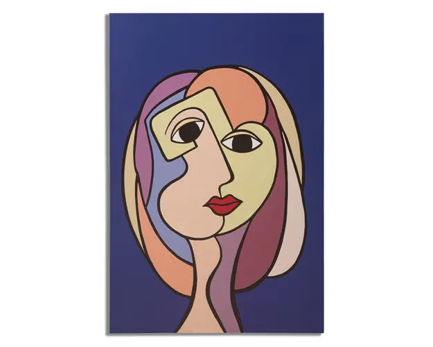 Tablou, Mauro Ferretti, Double Face - A, 80 x 2 x 120 cm, lemn de pin/panza, multicolor