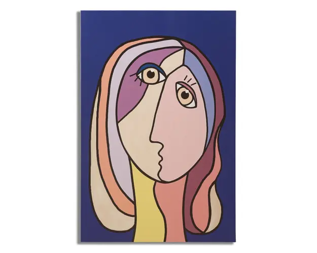 Tablou, Mauro Ferretti, Double Face - B, 80 x 2 x 120 cm, lemn de pin/panza, multicolor