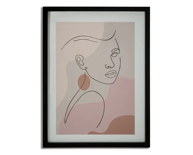 Tablou, Mauro Ferretti, Face - C, 35 x 2 x 47 cm, mdf/sticla, multicolor