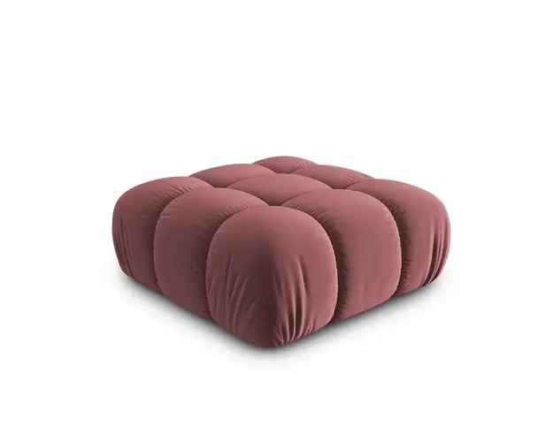 Taburet, Bellis, Micadoni Home, BL, 94x94x39 cm, catifea, roz