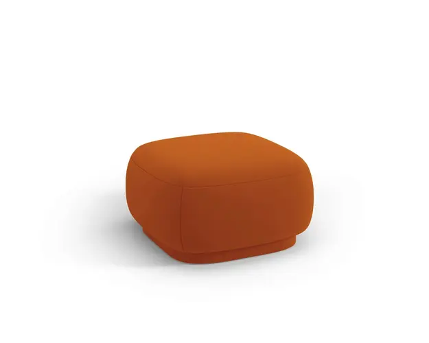 Taburet, Camden, Cosmopolitan Design, 65x65x39 cm, catifea, teracota