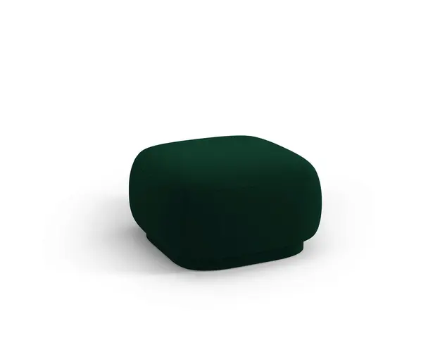 Taburet, Camden, Cosmopolitan Design, 65x65x39 cm, catifea, verde bottle