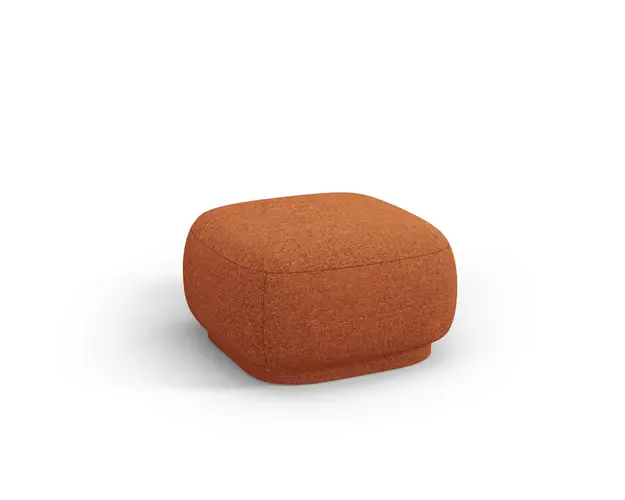 Taburet, Camden, Cosmopolitan Design, 65x65x39 cm, tesatura chenille, teracota